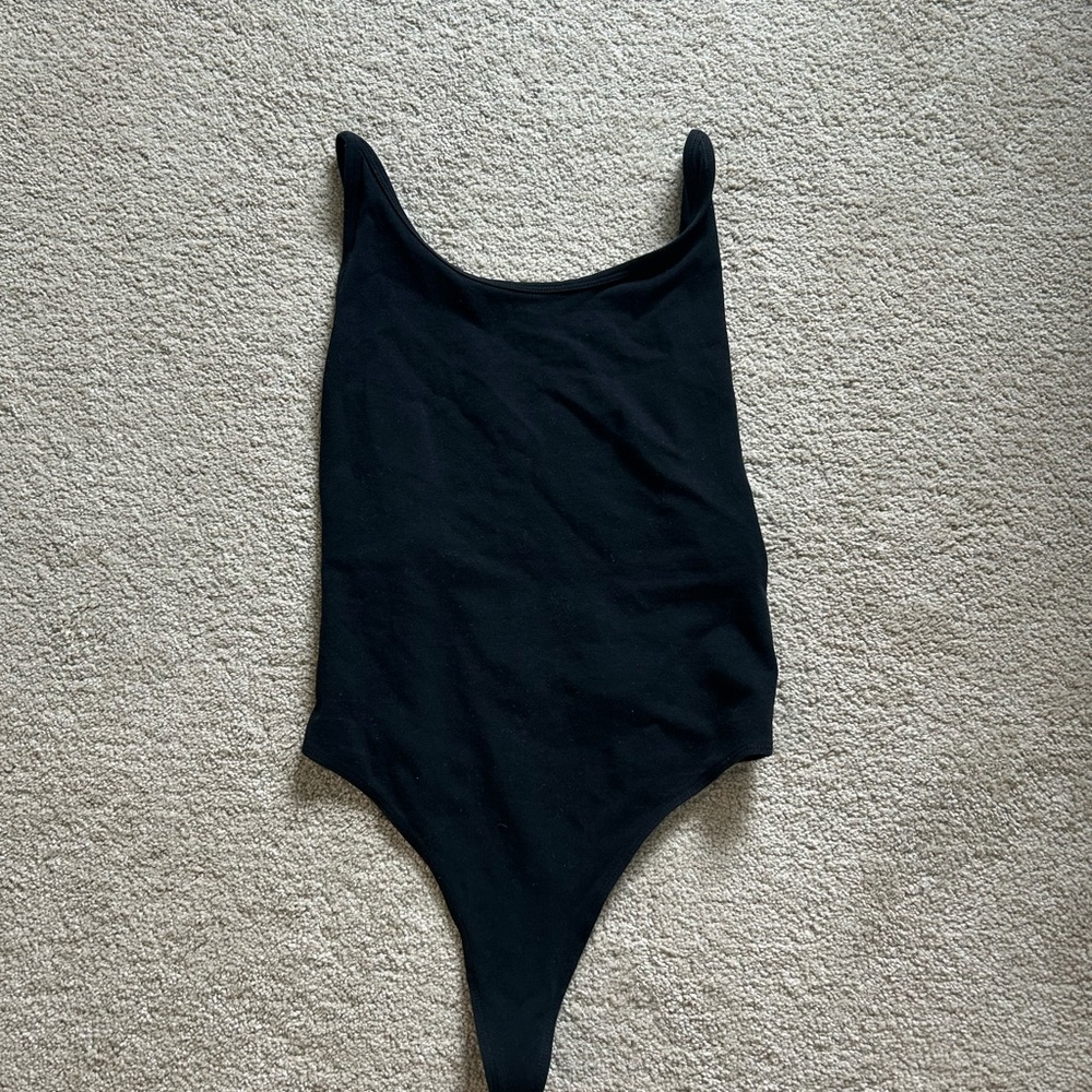 TNA Black Bodysuit Sleek Minimalist Design